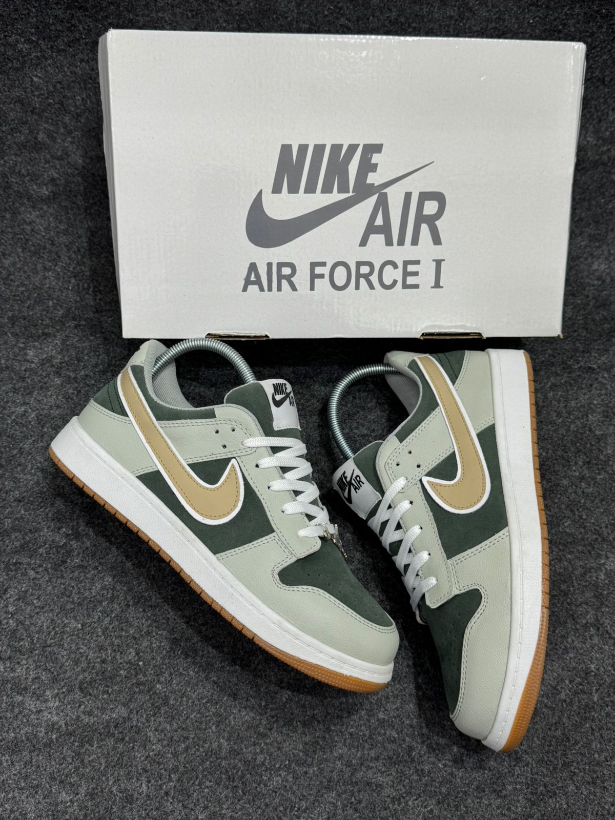 Nike Air Force 1 - Sage Green & Beige Edition