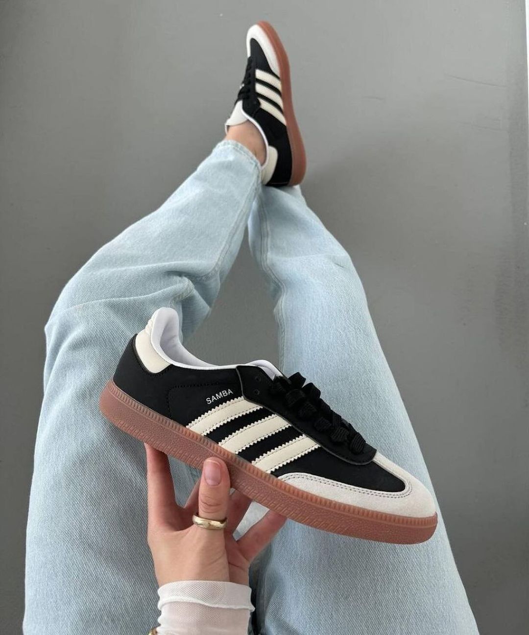 ADIDAS ORGINAL SAMBA WONDER BLACK SHOES