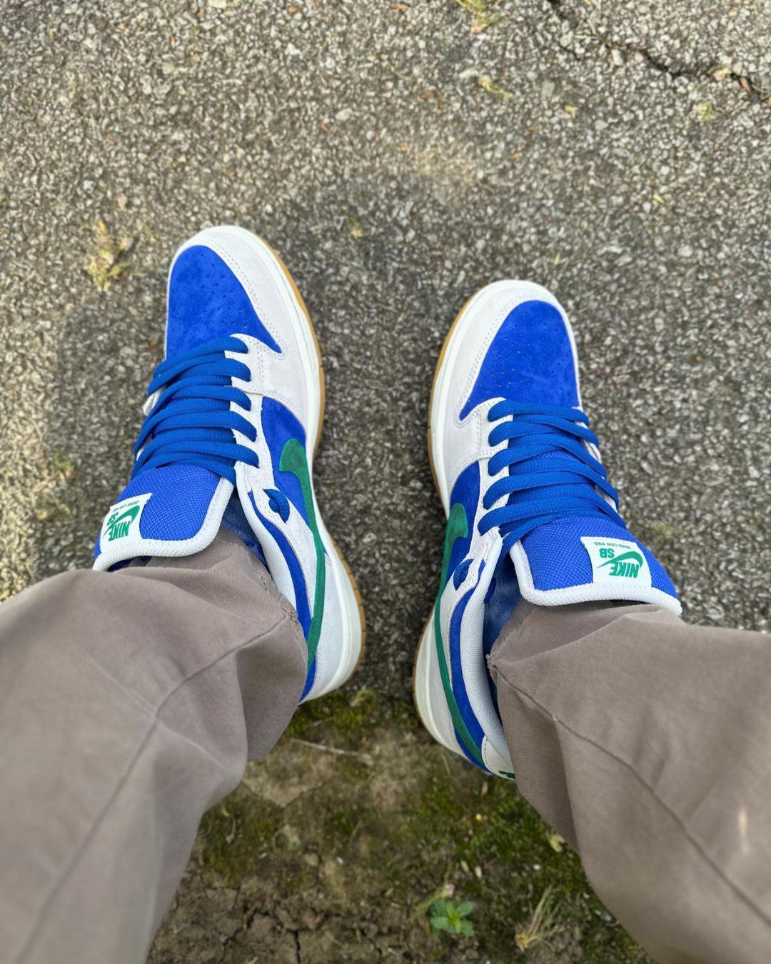 Nike SB Dunk Low β Beige Blue Green Suede Skate Sneakers