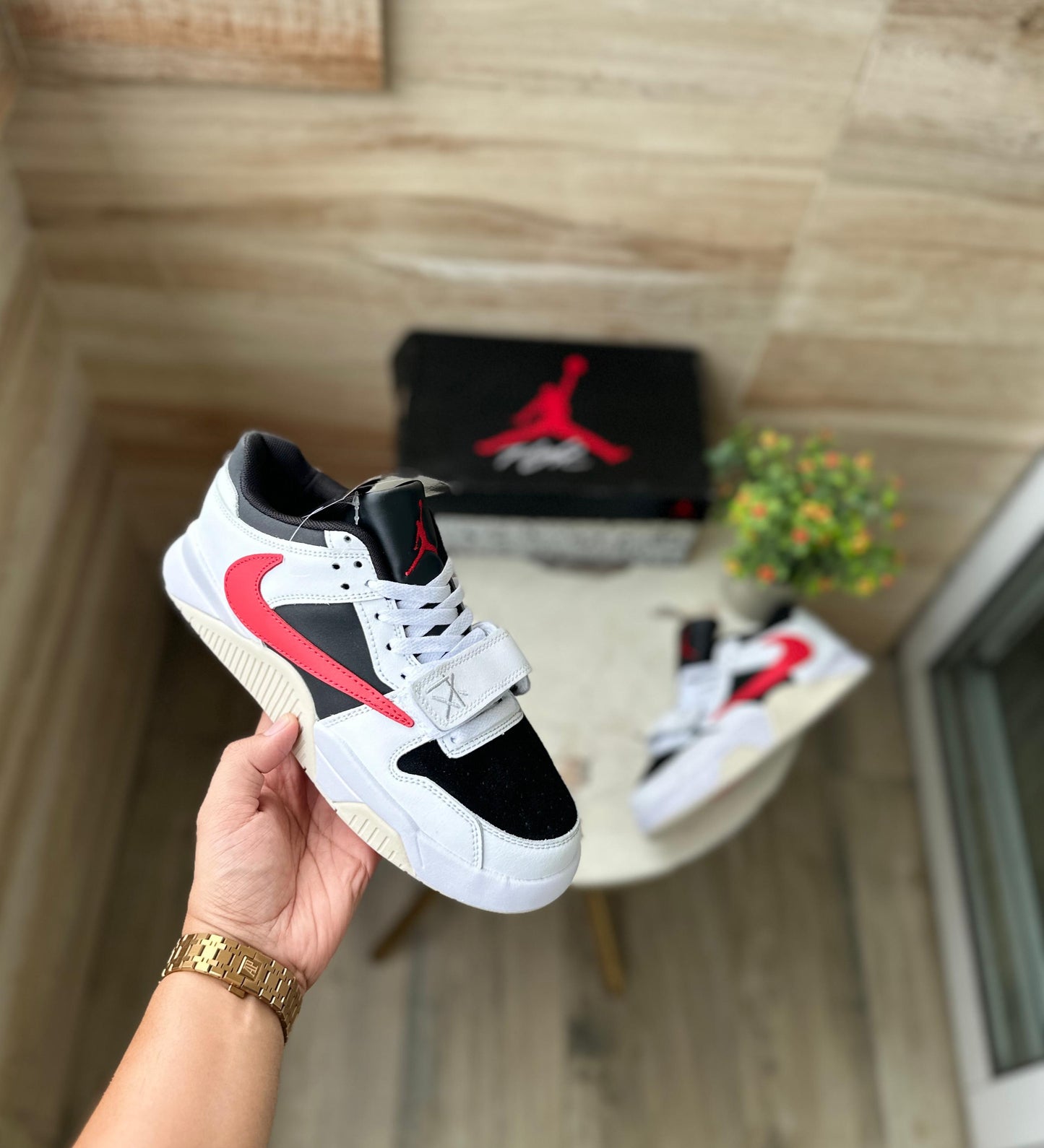 Nike Red Swoosh Street Sneakers – Bold Design, Premium Comfort