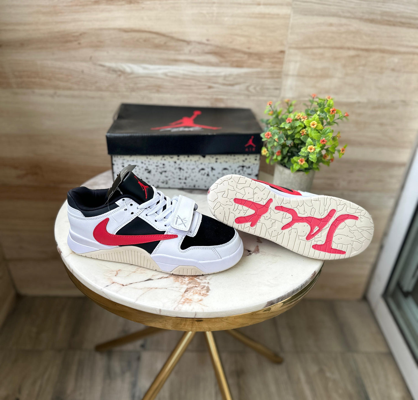 Nike Red Swoosh Street Sneakers – Bold Design, Premium Comfort