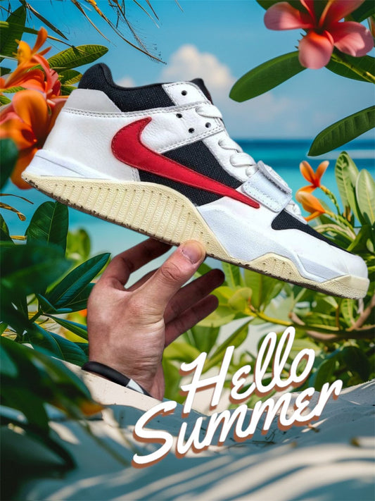 Nike Red Swoosh Street Sneakers โ Bold Design, Premium Comfort
