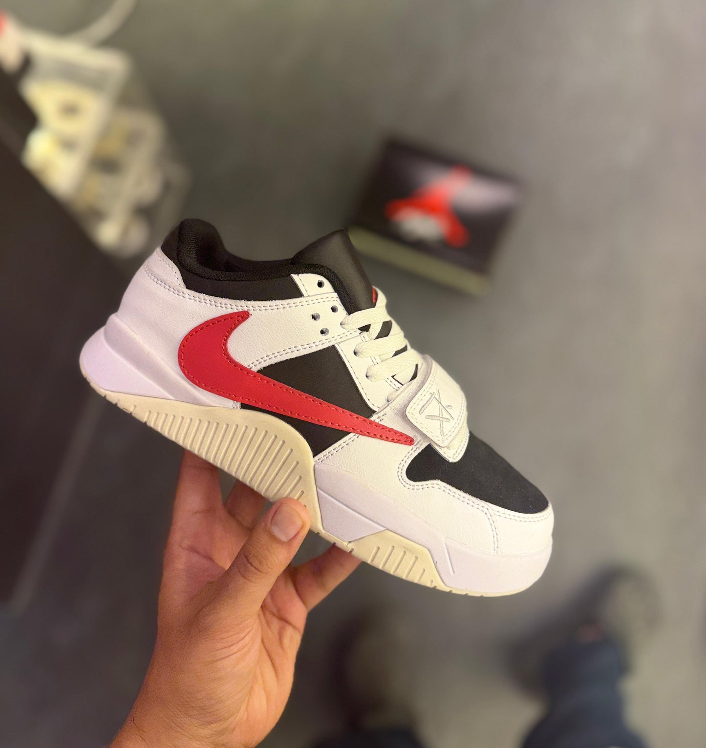 Nike Red Swoosh Street Sneakers – Bold Design, Premium Comfort