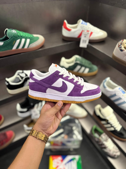 ๐ Nike SB Dunk Low โ Purple Suede with White Leather & Gum Sole